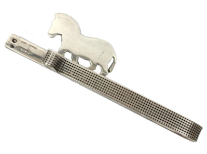 Hermès Hermes Silver Tie Pin Silvery - view 2