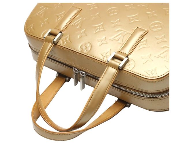 Borsa a mano opaca Monogram Louis Vuitton D'oro - vista 13