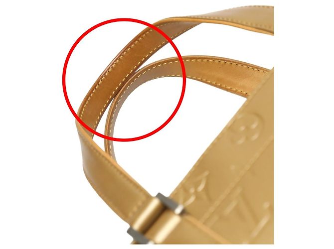 Borsa a mano opaca Monogram Louis Vuitton D'oro - vista 14