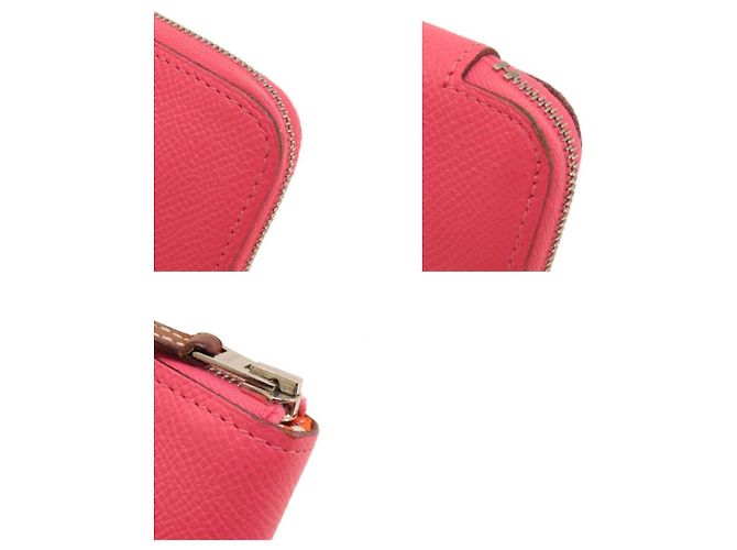 Hermès Hermes Azap Seidenlangbörse in Rose Azalee Pink - Ansicht 10