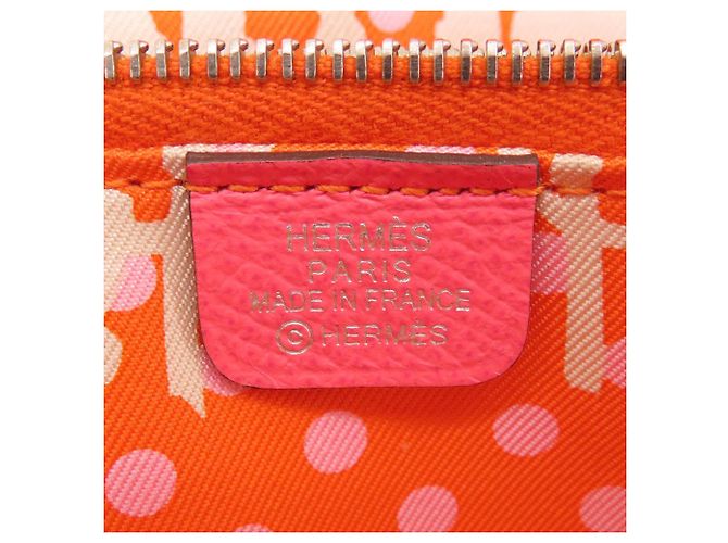 Hermès Hermes Azap Seidenlangbörse in Rose Azalee Pink - Ansicht 6