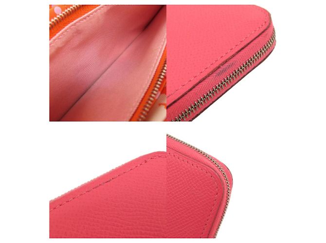 Hermès Hermes Azap Seidenlangbörse in Rose Azalee Pink - Ansicht 9