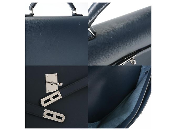 Hermès Sac de commande personnelle Hermes Kelly Depeche 34 Bleu - vue 11