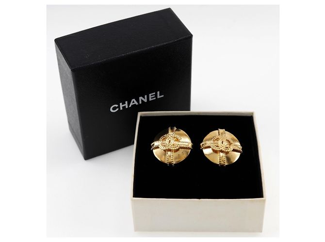 Chanel Coco Mark Clip Ohrringe Golden - Ansicht 10