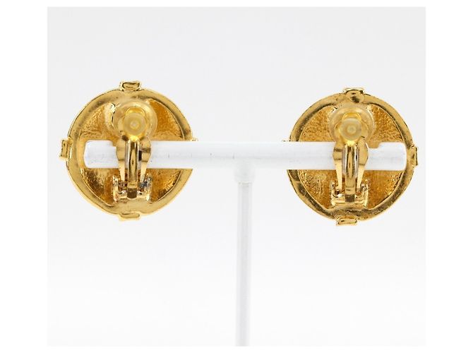 Chanel Coco Mark Clip Ohrringe Golden - Ansicht 3