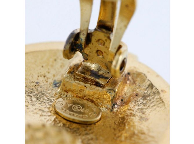 Chanel Coco Mark Clip Ohrringe Golden - Ansicht 5