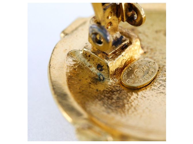 Chanel Coco Mark Clip Ohrringe Golden - Ansicht 6