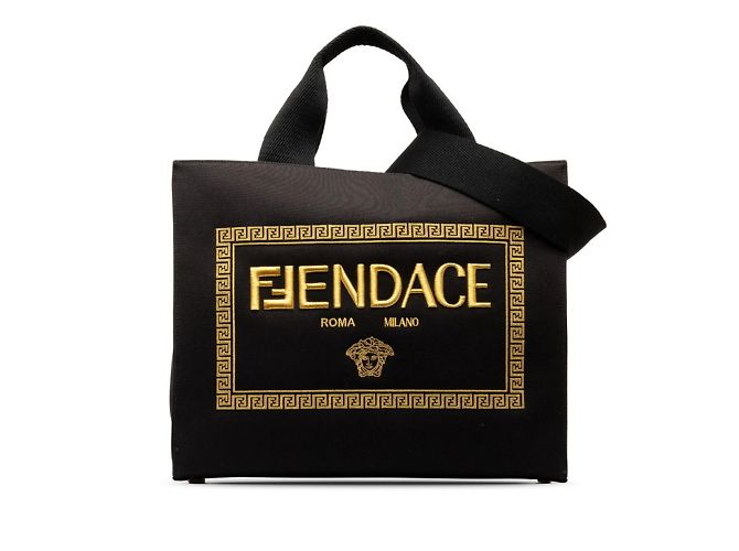 Fendi Borsa Medusa FENDACE Nero - vista 3