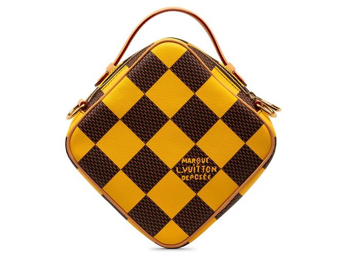 Borsa a spalla Damier Pop Chess di Louis Vuitton Giallo - vista 5