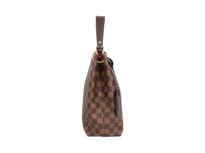 Borsa a Spalla Louis Vuitton Graceful PM Damier Marrone - vista 3