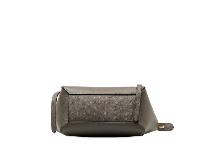 Belt Bag Céline Celine Nano Gürteltasche aus grauem Leder Braun - Ansicht 5