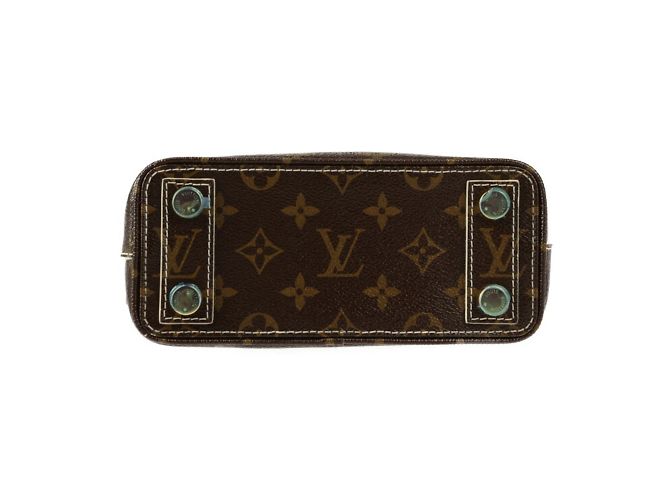 Louis Vuitton Shiny Monogram Lockit BB Handtasche Braun Roh Monogramm - Ansicht 4