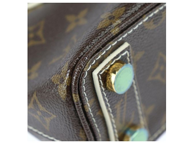 Louis Vuitton Shiny Monogram Lockit BB Handtasche Braun Roh Monogramm - Ansicht 5