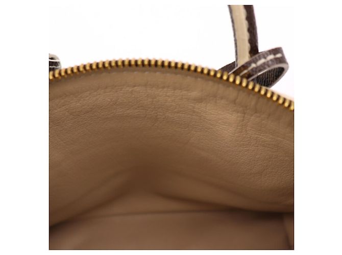 Louis Vuitton Shiny Monogram Lockit BB Handtasche Braun Roh Monogramm - Ansicht 7