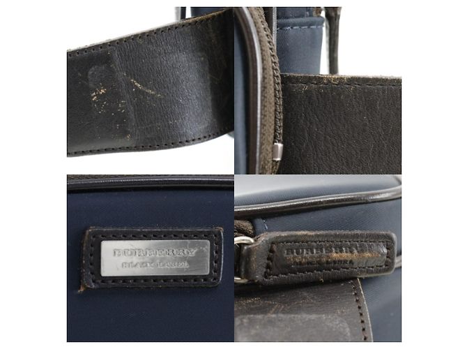 Borsa a tracolla in nylon Burberry Black Label Nero - vista 8