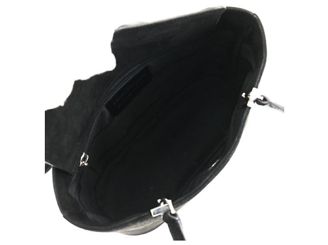 Borsa in suede Salvatore Ferragamo Nero - vista 6