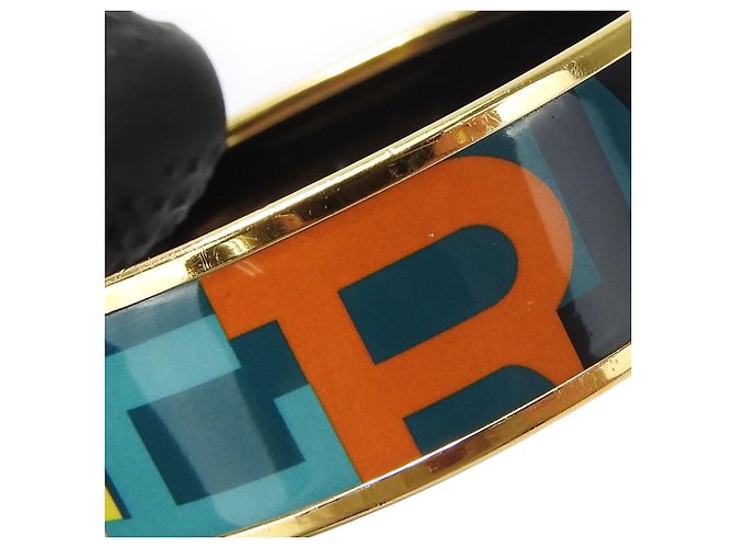 Hermès Hermes Multi-Farben Emaille Charm-Armband Mehrfarben Grün - Ansicht 9