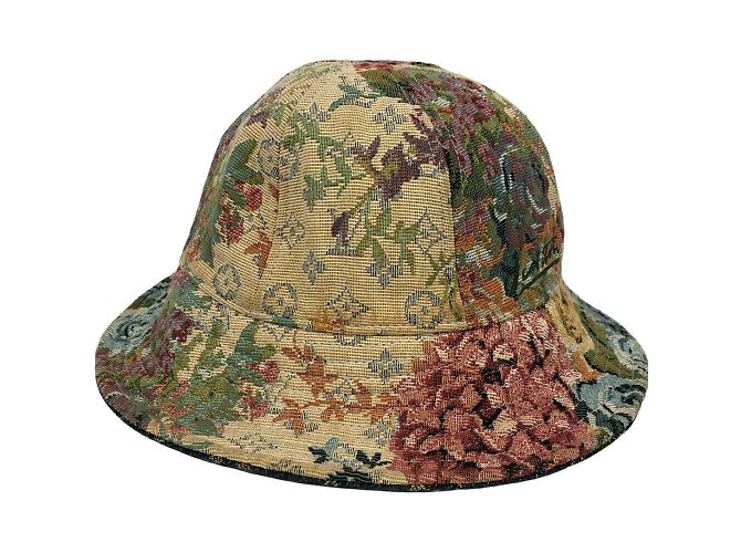 Cappello bucket in denim blu Louis Vuitton - vista 3