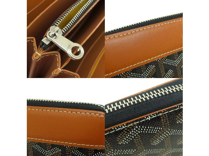 Goyard Zip GM Langbörse mit Fischgrätenmuster - Ansicht 8