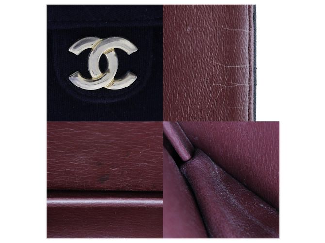 Chanel schwarze Baumwollkettentasche - Ansicht 6
