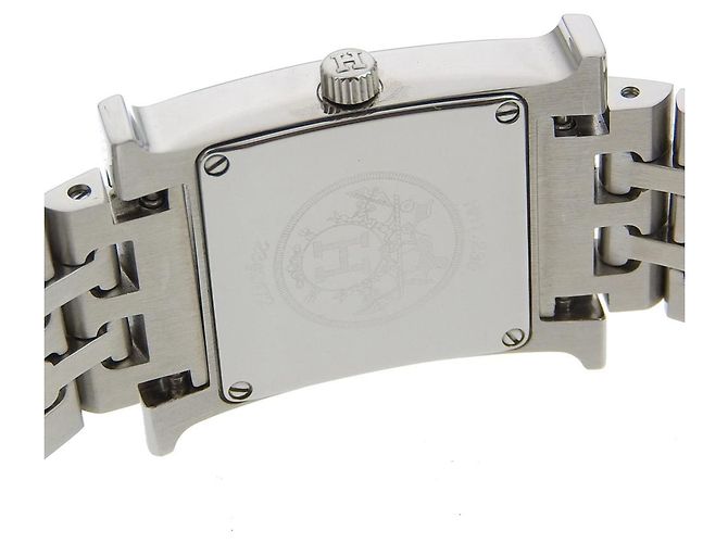 Hermès Reloj H Hermes con bisel de diamantes - vista 7
