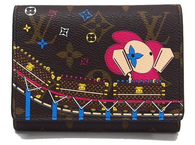 Cartera Tri-fold Victorine Monogram Vivienne de Louis Vuitton Fucsia - vista 2