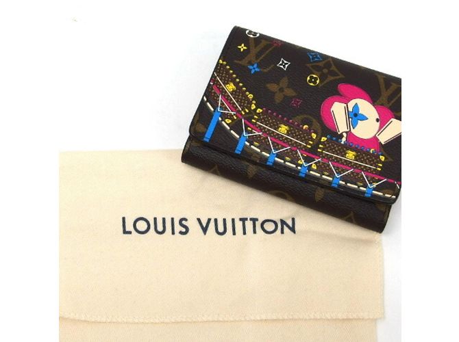Cartera Tri-fold Victorine Monogram Vivienne de Louis Vuitton Fucsia - vista 3