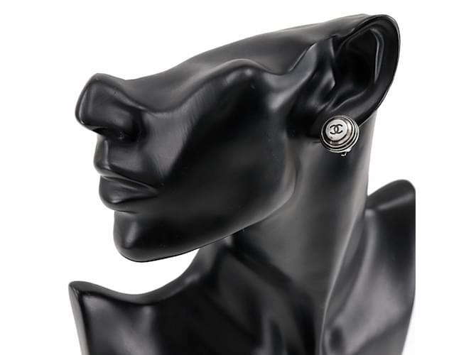 Orecchini Clip Coco Mark di Chanel Argento - vista 2