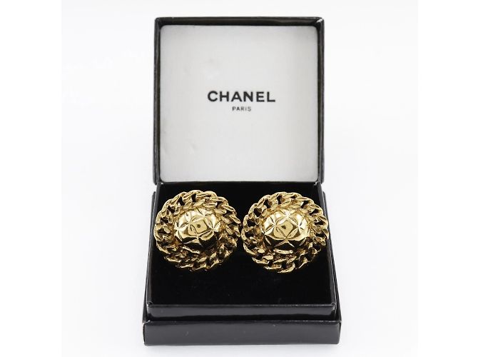 Orecchini a clip placcati in oro Chanel Coco Mark D'oro - vista 10