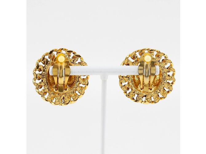 Orecchini a clip placcati in oro Chanel Coco Mark D'oro - vista 3
