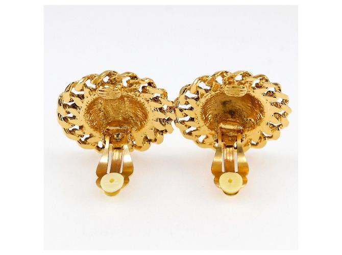 Orecchini a clip placcati in oro Chanel Coco Mark D'oro - vista 4