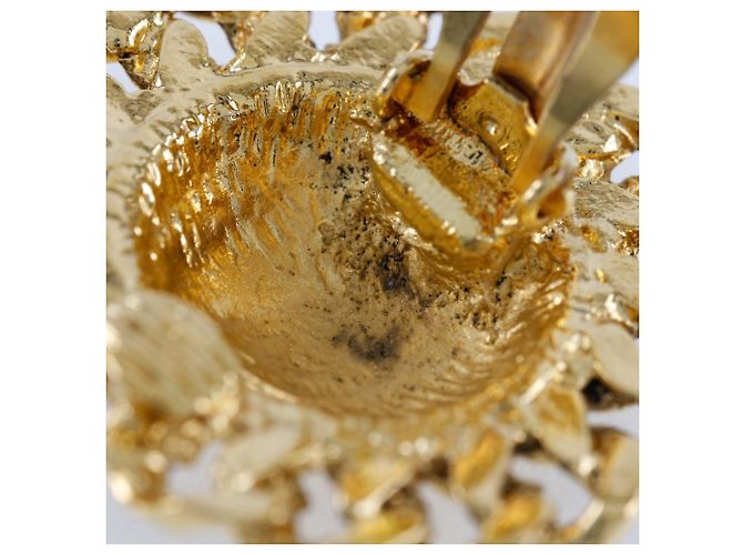 Orecchini a clip placcati in oro Chanel Coco Mark D'oro - vista 5