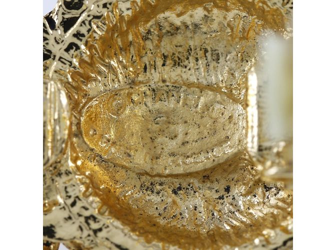 Orecchini a clip placcati in oro Chanel Coco Mark D'oro - vista 9