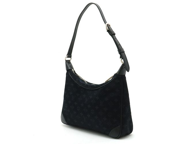 Pochette Little Boulogne in satin Monogram Louis Vuitton Nero Monogramma - vista 3