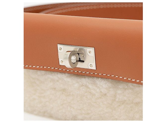 Cintura Kelly Pocket di Hermès Marrone Rosso Beige - vista 3