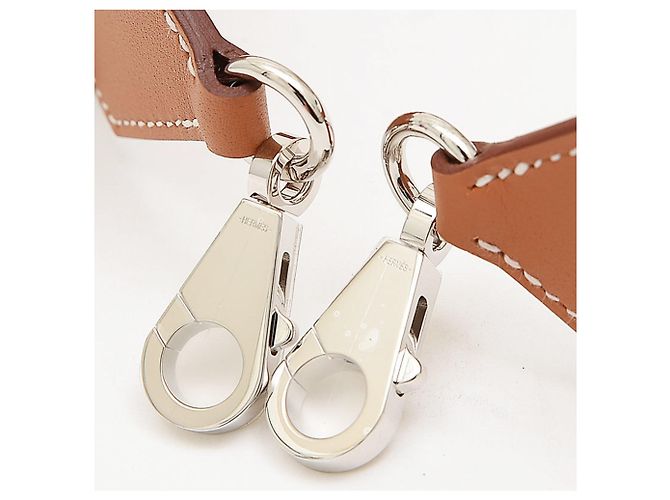 Cintura Kelly Pocket di Hermès Marrone Rosso Beige - vista 5
