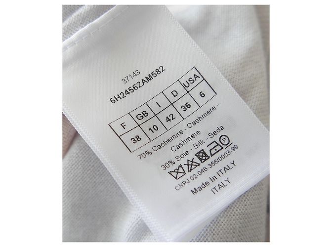 Feiner Pullover aus Kaschmir/Seide mit blauen und rosa Wellen von Dior Pink Hellblau - Ansicht 10