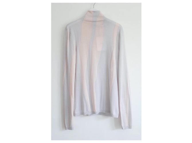 Feiner Pullover aus Kaschmir/Seide mit blauen und rosa Wellen von Dior Pink Hellblau - Ansicht 4