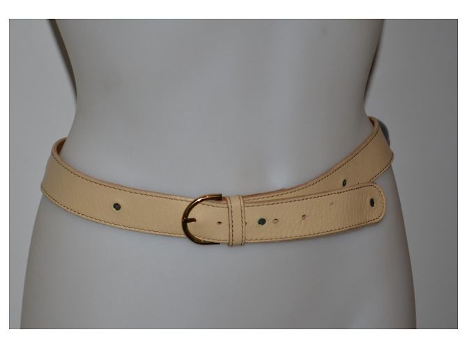 Gianni Versace Ledergürtel beige 85 cm - Ansicht 4