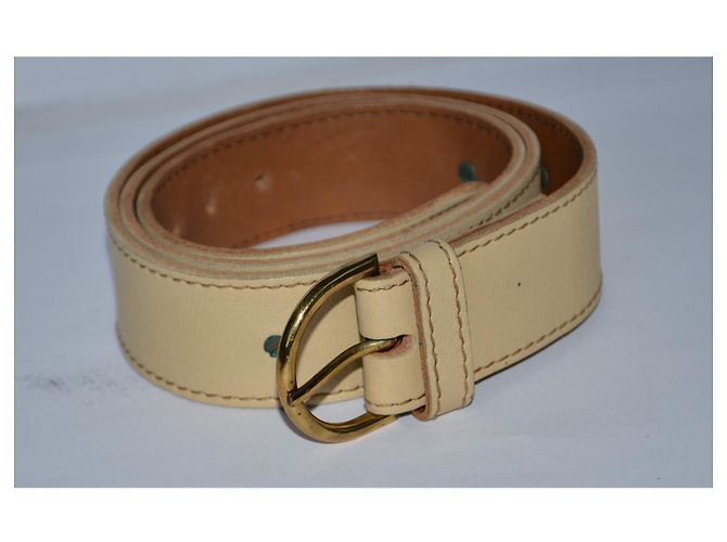 Gianni Versace Ledergürtel beige 85 cm - Ansicht 5
