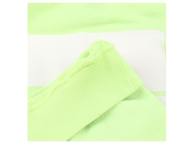 Off White Felpa con cappuccio logo freccia OFF-WHITE in verde lime - vista 11