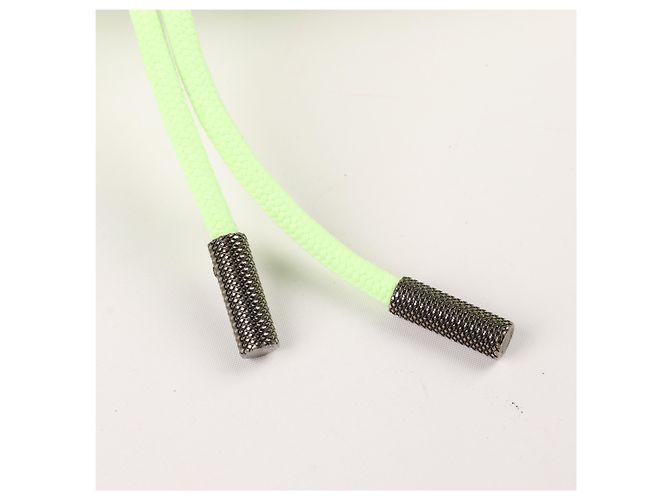 Off White Felpa con cappuccio logo freccia OFF-WHITE in verde lime - vista 13