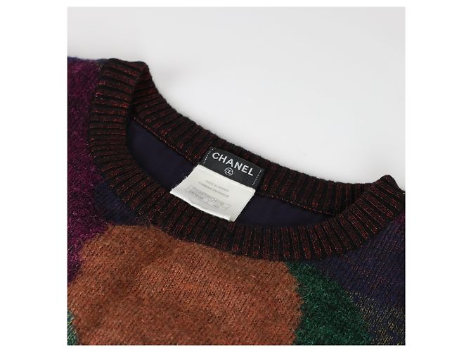 Timeless CHANEL 12A Herbst 2012 Mohair-Mix Strickkleid Größe EU 40 Pink - Ansicht 10