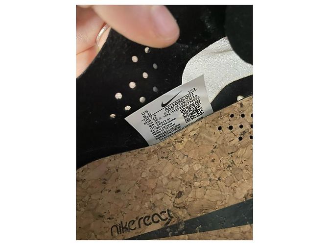 Sneakers Nike React Element 87 in sintetico nero antracite - vista 16