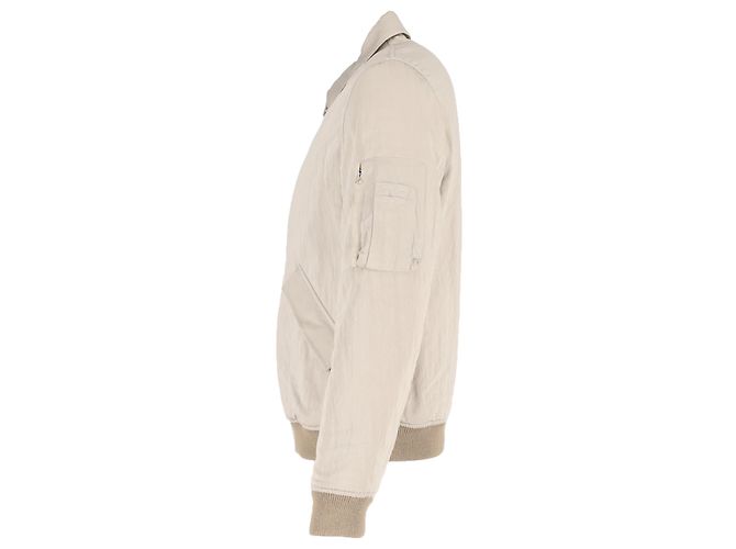 Apc Chaqueta Gaspard de cremallera completa A.P.C. en algodón beige - vista 2