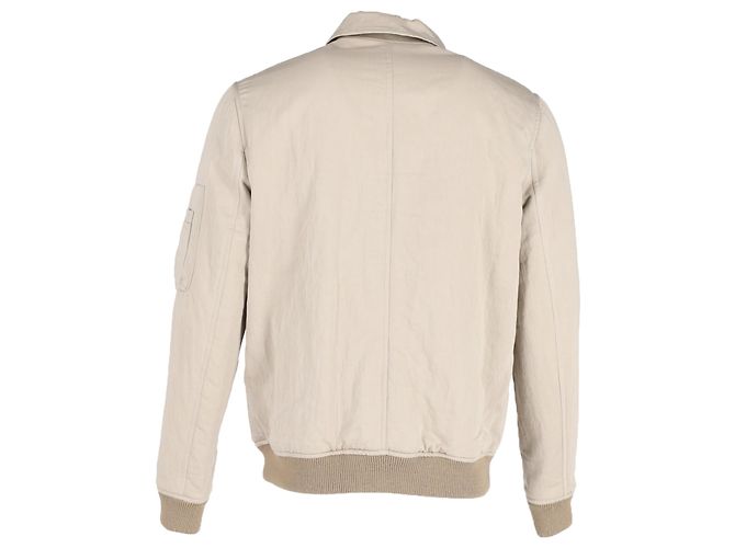 Apc Chaqueta Gaspard de cremallera completa A.P.C. en algodón beige - vista 3
