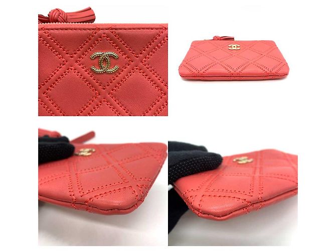 Pochette Mini in Pelle di Agnello Rosa Chanel - vista 3