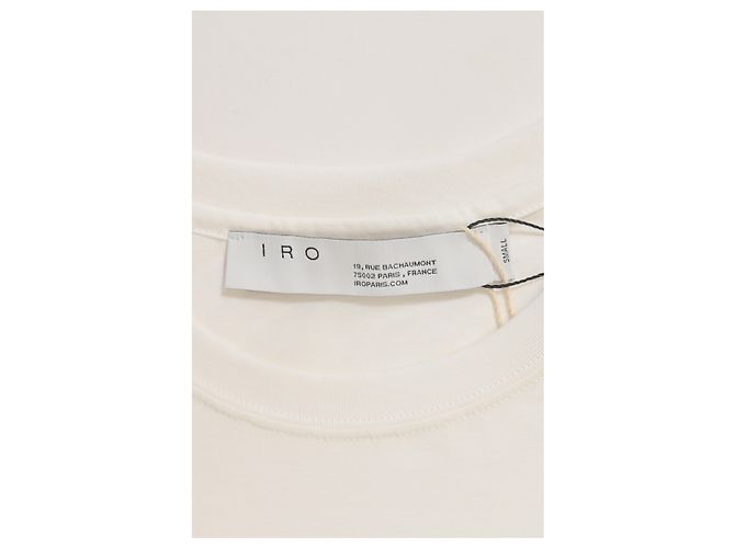 Top de jersey blanco con encaje de Iro Crudo - vista 10