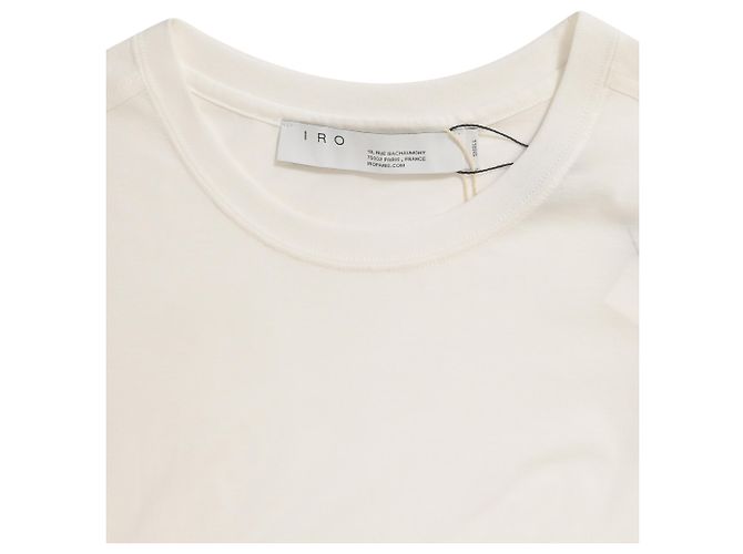 Top de jersey blanco con encaje de Iro Crudo - vista 4