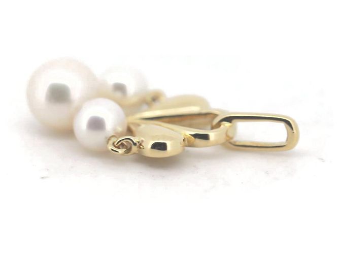 Mikimoto Perlenanhänger Au750 Golden - Ansicht 2